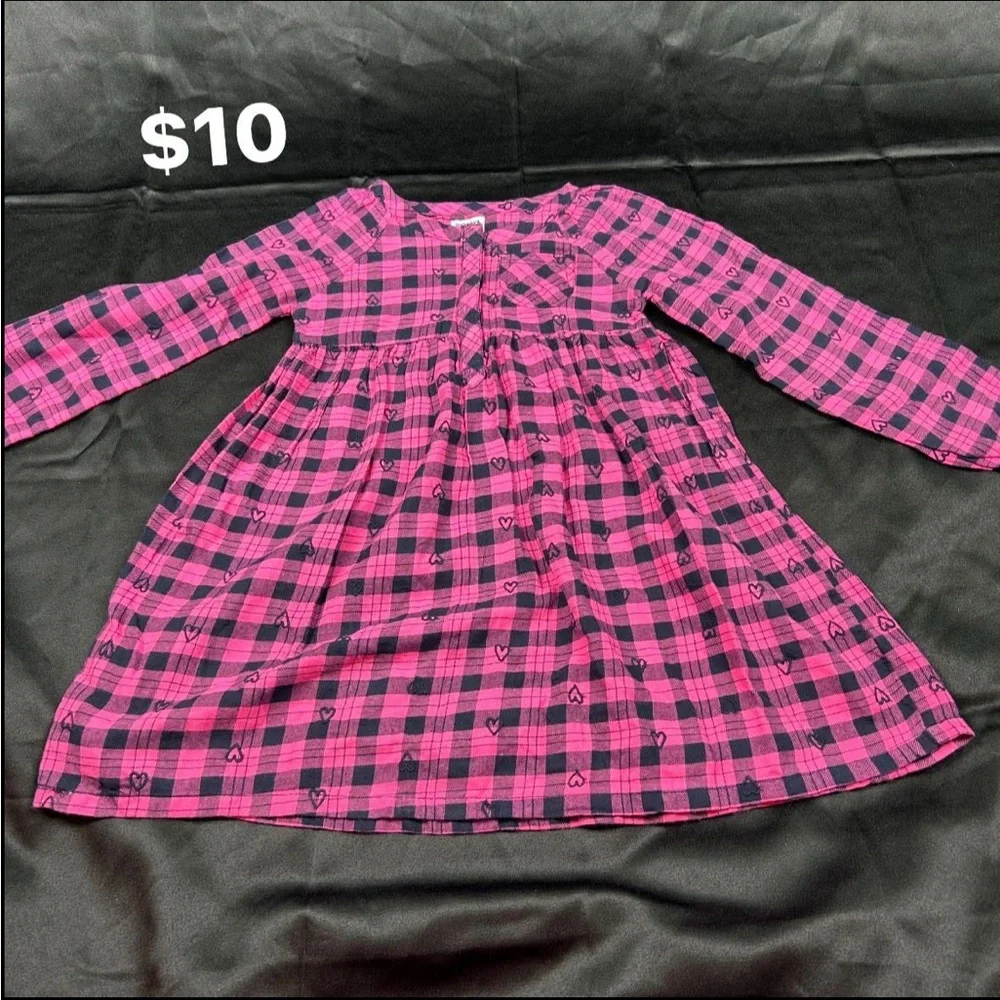 old navy pink plaid dress Old‎ Navy Pink and Black Plaid Kids Dress apnavyaapar.com